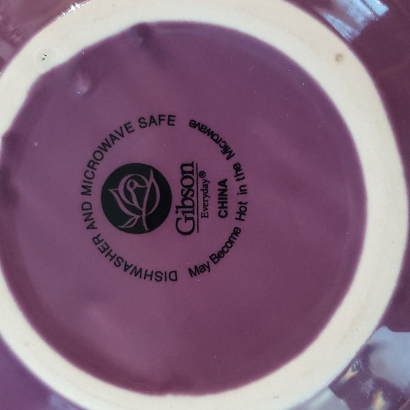 Gibson Vintage purple Mouse plate 5 1/2" round - Picture 2 of 4